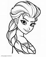 Coloring Pages Elsa Frozen Printable Colouring Girls Disney Print sketch template