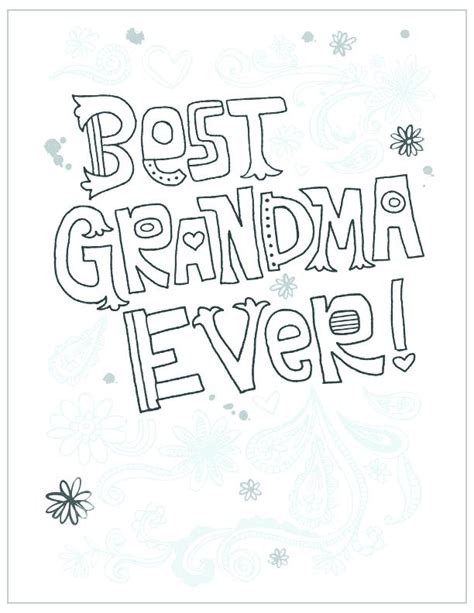 grandma birthday coloring pages  getdrawings