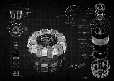 schematics arc reactor iron man iron man fan art