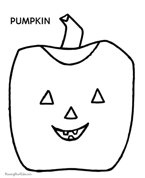 preschool halloween pumpkin coloring pages