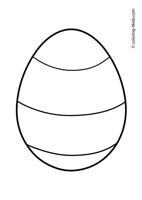 blank easter egg printable clipart