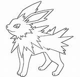 Jolteon Pokemon Pages Lineart Sheets Dentistmitcham sketch template