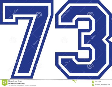 seventy  college number  stock illustration illustration