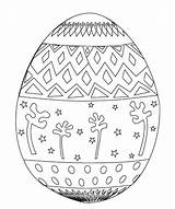Pascua Huevos Colouring sketch template