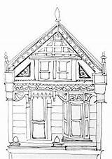 Porch Colouring Ligne Maisons Meilleures Coloriages Designlooter sketch template