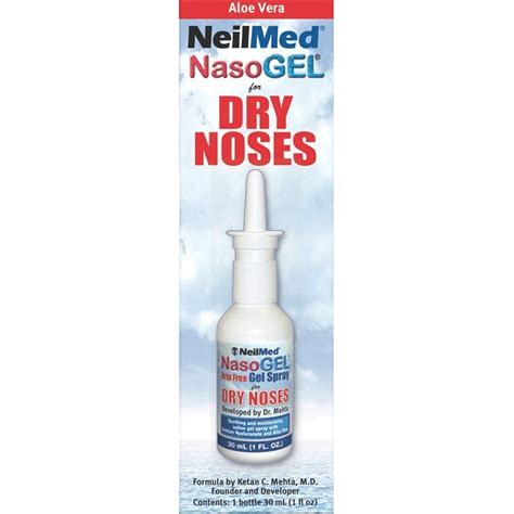 neilmed nasogel nasal moisturizer spray  dry noses ml