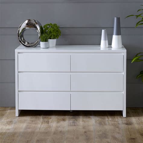 white high gloss chest  drawers  bedroom bedroom poster