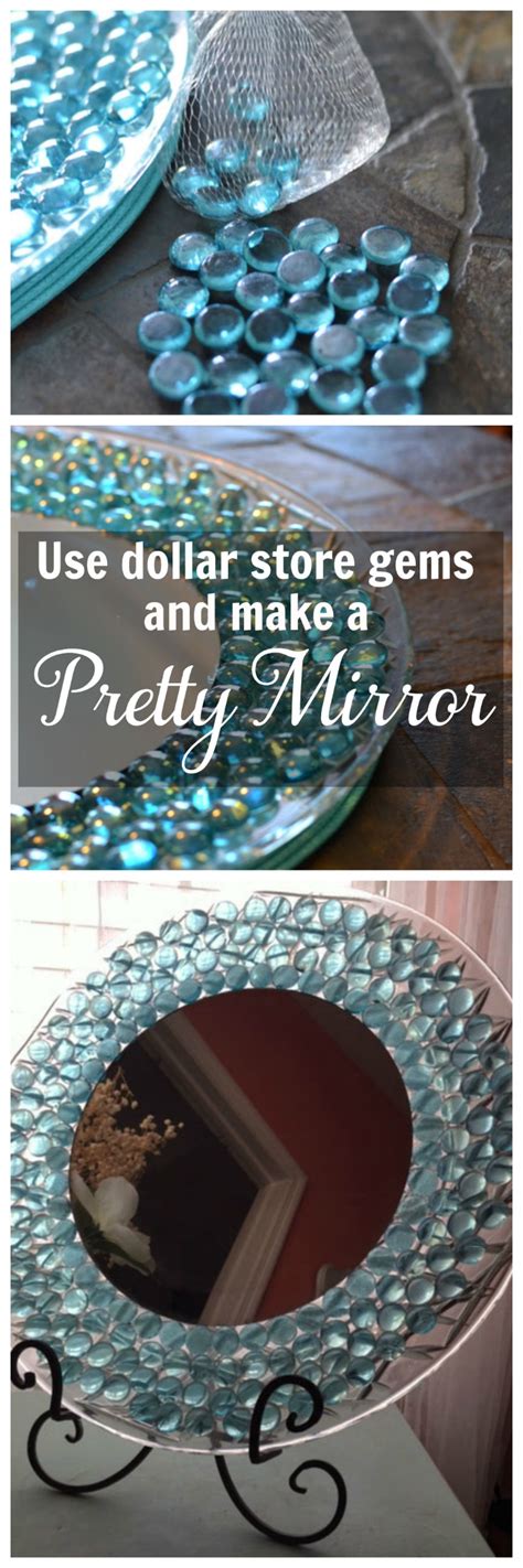 dollar store craft pretty dresser mirror