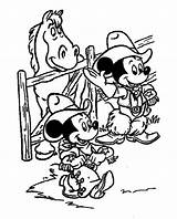 Mickey Mouse Minnie Ranch Coloring Pages Farm Cowboys Da Disney Bacheca Scegli Una Colorare sketch template
