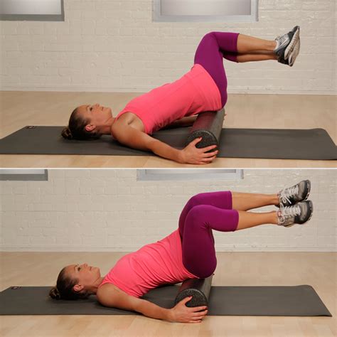 glutes foam rolling exercises  runners popsugar fitness photo