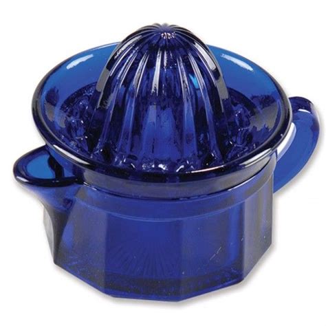 small glass juicer cobalt blue blue glassware juicer blue glass
