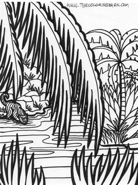 jungle coloring pages printable subeloa