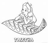 Talitha Naam Kleurplaten Kleurplaat sketch template