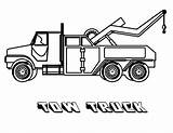 Tow Transporter Trucks Wheeler Tocolor Getcolorings sketch template