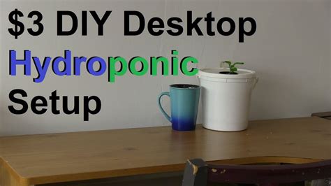 simple  diy desktop hydroponic system