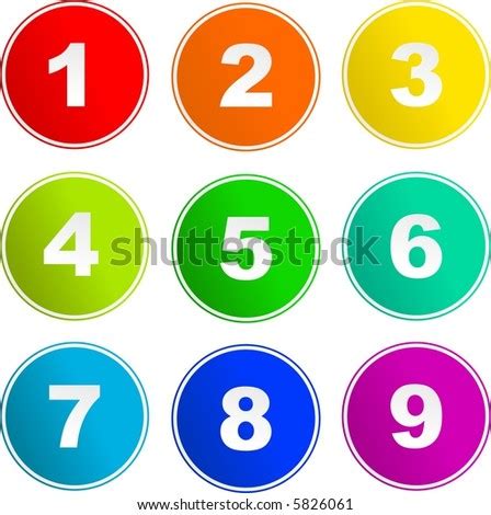 number sign icons stock vector  shutterstock