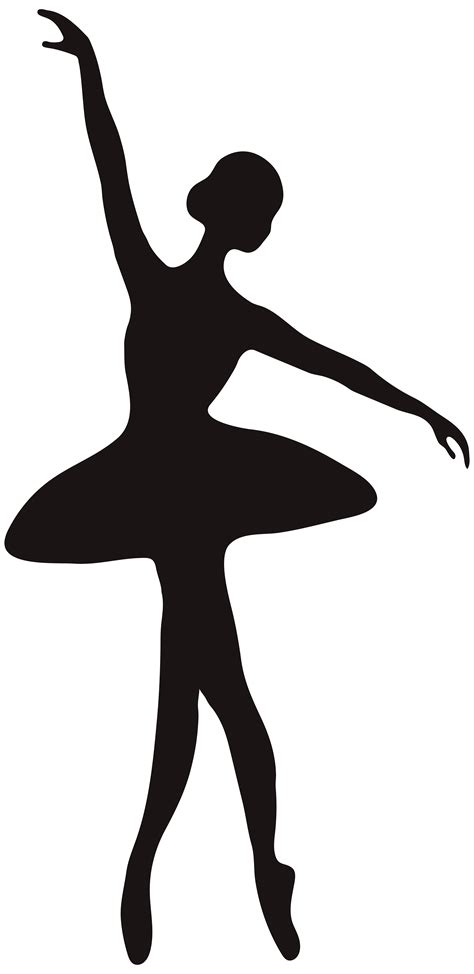 ballerina silhouette template  getdrawings