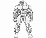 Juggernaut Marvel Coloring Pages Armor Alliance Ultimate Template Hero sketch template