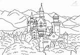 Castle Coloring Castles Buildings Viewed Kb Size sketch template