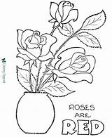 Coloring Valentine Flower Pages Printable Flowers Valentines Below Click sketch template