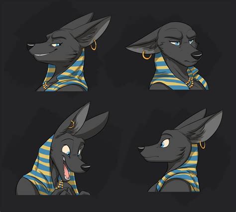 commission lady anubis s expression sheet by temiree on deviantart