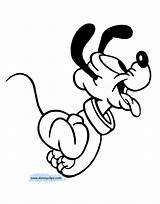 Baby Pluto Coloring Pages Disney Goofy sketch template