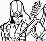 Creed Kenway Connor Assassin Draw Step sketch template