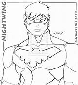 Coloring Nightwing Pages Getdrawings Getcolorings sketch template