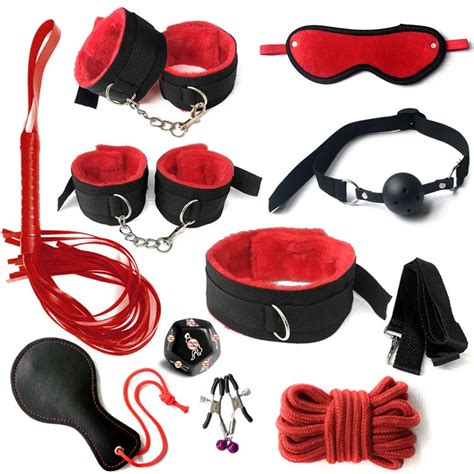 factory outlet sm bondage gear restraint 10 pcs bed bondage kit sex