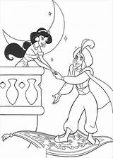 Holding Hands Coloring Pages Kids Aladdin Getcolorings Getdrawings sketch template