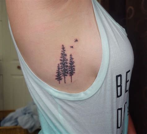 Pine Tree Side Rib Tattoo Tattoos On Side Ribs Pine Tattoo Rib Tattoo