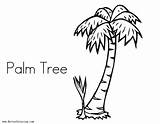 Tree Coloring Palm Simple Printable Pages Adults Kids Bettercoloring sketch template