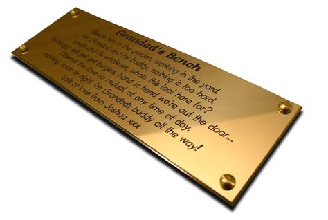 solid brass engraved nameplate etsy