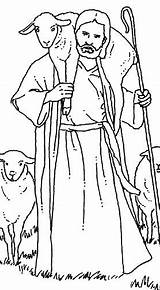 Jesus Shepherd Lds Bijbel Parable Ovejas sketch template