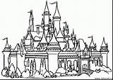 Castle Coloring Pages Disneyland Getcolorings sketch template