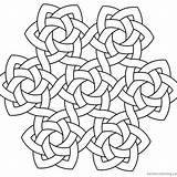 Celtic Knot Hexagon Knotwork Rjr Miscellaneous Fabrics sketch template