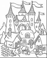 Castle Disney Drawing Coloring Pages Getdrawings sketch template