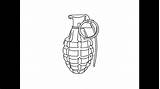 Grenades Coloring Grenade Draw нарисовать как sketch template