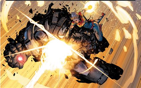 Captain Marvel Beats Iron Man Civil War Ii Comicnewbies