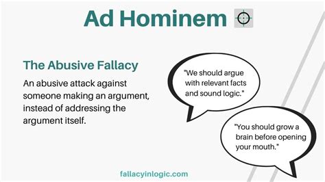ad hominem meaning soakploaty