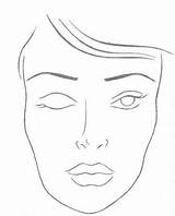 Maquiagem Charts Croqui Makeup Rosto Maquiar Estou Acessar sketch template