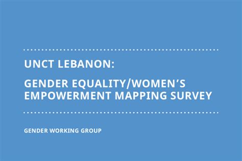 gender equality women s empowerment mapping survey united nations