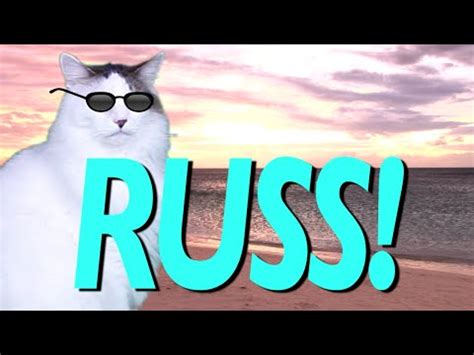 happy birthday russ epic cat happy birthday song youtube