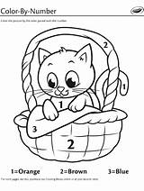 Crayola Number Color Coloring Pages Kitten Basket Numbers Printable Mexico Kids Colouring Preschool Kittens Print Scents Silly Sheets Books Fun sketch template