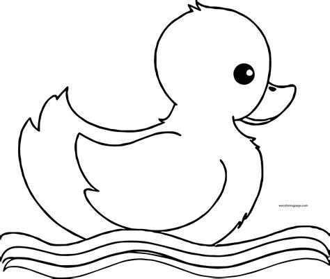 small duck  wave coloring page wecoloringpagecom birthday
