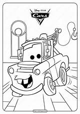 Mater Tow Cartoon Thekidsworksheet Coloringoo sketch template