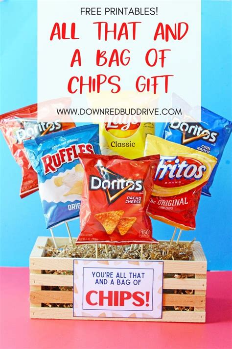 youre     bag  chips gift  printable chip bags
