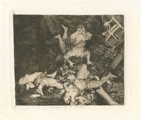 Francisco Goya Original Etching Estragos De La Guerra