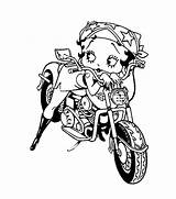 Boop Betty Coloring Pages Kids Adult Style Motorcycle Choose Board Colors Colouring Motorcycles sketch template