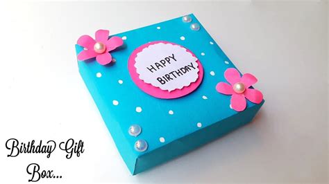 surprise birthday gift box making easy handmade birthday gift